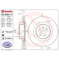 BREMBO brake disc 09. B286.41, set of 2 - Brake Disc