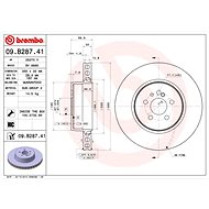 BREMBO brake disc 09. B287.41, set of 2 - Brake Disc