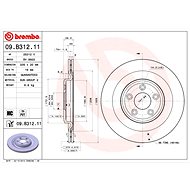 BREMBO brake disc 09. B312.11, set of 2 - Brake Disc