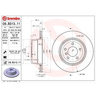 BREMBO brake disc 09. B313.11, set of 2 - Brake Disc