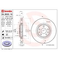 BREMBO brake disc 09. B352.10, set of 2 - Brake Disc