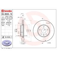 BREMBO brake disc 09. B355.11, set of 2 - Brake Disc