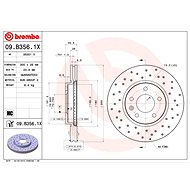BREMBO brake disc 09. B356.1X, set of 2 - Brake Disc