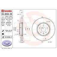 BREMBO brake disc 09. B356.21, set of 2 - Brake Disc