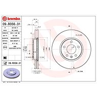 BREMBO brake disc 09. B356.31, set of 2 - Brake Disc