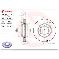 BREMBO brake disc 09. B402.10, set of 2 - Brake Disc