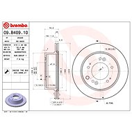 BREMBO brake disc 09. B409.10, set of 2 - Brake Disc