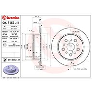 BREMBO brake disc 09. B453.11, set of 2 - Brake Disc