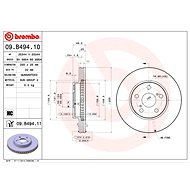 BREMBO brake disc 09. B494.10, set of 2 - Brake Disc