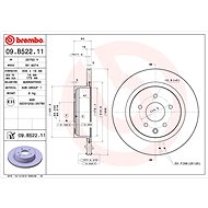 BREMBO brake disc 09. B522.11, set of 2 - Brake Disc