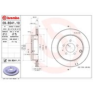 BREMBO brake disc 09. B541.11, set of 2 - Brake Disc