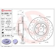 BREMBO brake disc 09. B569.1X, set of 2 - Brake Disc