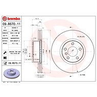 BREMBO brake disc 09. B570.11, set of 2 - Brake Disc