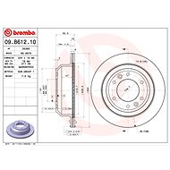 BREMBO brake disc 09. B612.10, set of 2 - Brake Disc