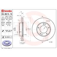 BREMBO brake disc 09. B613.11, set of 2 - Brake Disc