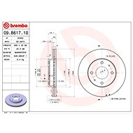 BREMBO brake disc 09. B617.10, set of 2 - Brake Disc