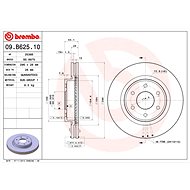 BREMBO brake disc 09. B625.10, set of 2 - Brake Disc