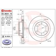 BREMBO brake disc 09. B634.11, set of 2 - Brake Disc