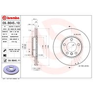 BREMBO brake disc 09. B645.10, set of 2 - Brake Disc