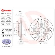 BREMBO brake disc 09. B743.51, set of 2 - Brake Disc