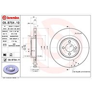 BREMBO brake disc 09. B754.11, set of 2 - Brake Disc