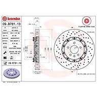 BREMBO brake disc 09. B781.13, set of 2 - Brake Disc