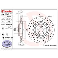 BREMBO brake disc 09. B848.33, set of 2 - Brake Disc