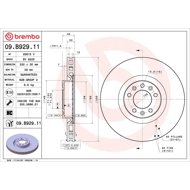 BREMBO brake disc 09. B929.11, set of 2 - Brake Disc