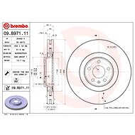 BREMBO brake disc 09. B971.11, set of 2 - Brake Disc
