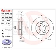 BREMBO brake disc 09. B974.11, set of 2 - Brake Disc