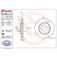 BREMBO brake disc 09. B975.11, set of 2 - Brake Disc