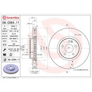 BREMBO brake disc 09. C064.11, set of 2 - Brake Disc
