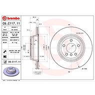 BREMBO brake disc 09. C117.11, set of 2 - Brake Disc