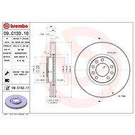 BREMBO brake disc 09. C133.11, set of 2 - Brake Disc