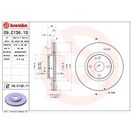 BREMBO brake disc 09. C136.11, set of 2 - Brake Disc
