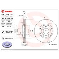 BREMBO brake disc 09. C176.11, set of 2 - Brake Disc