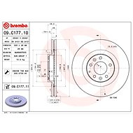 BREMBO brake disc 09. C177.11, set of 2 - Brake Disc