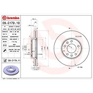 BREMBO brake disc 09. C179.11, set of 2 - Brake Disc