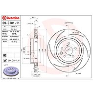 BREMBO brake disc 09. C181.11, set of 2 - Brake Disc