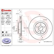 BREMBO brake disc 09. C207.11, set of 2 - Brake Disc