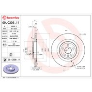 BREMBO brake disc 09. C209.11, set of 2 - Brake Disc