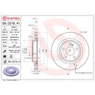 BREMBO brake disc 09. C219.41, set of 2 - Brake Disc