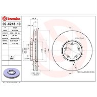 BREMBO brake disc 09. C243.10, set of 2 - Brake Disc