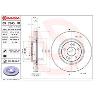 BREMBO brake disc 09. C245.11, set of 2 - Brake Disc