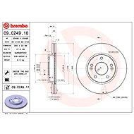 BREMBO brake disc 09. C249.11, set of 2 - Brake Disc