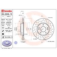 BREMBO brake disc 09. C249.1X, set of 2 - Brake Disc