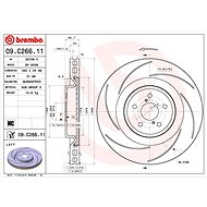 BREMBO brake disc 09. C266.11, set of 2 - Brake Disc