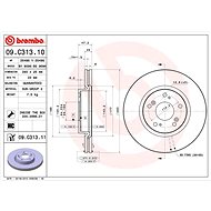BREMBO brake disc 09. C313.11, set of 2 - Brake Disc