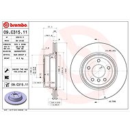 BREMBO brake disc 09. C315.11, set of 2 - Brake Disc