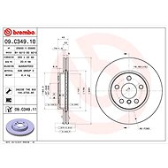 BREMBO brake disc 09. C349.11, set of 2 - Brake Disc